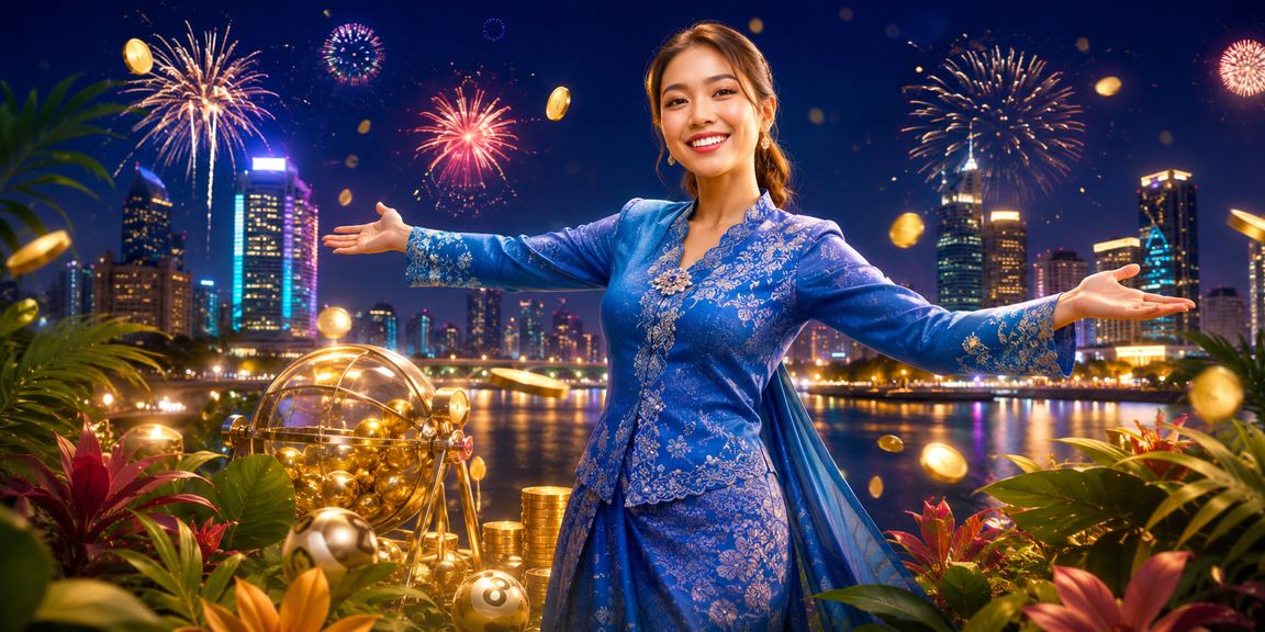 Wanita berbaju kurung di Petaling Jaya bermain loteri dan slot dalam talian
